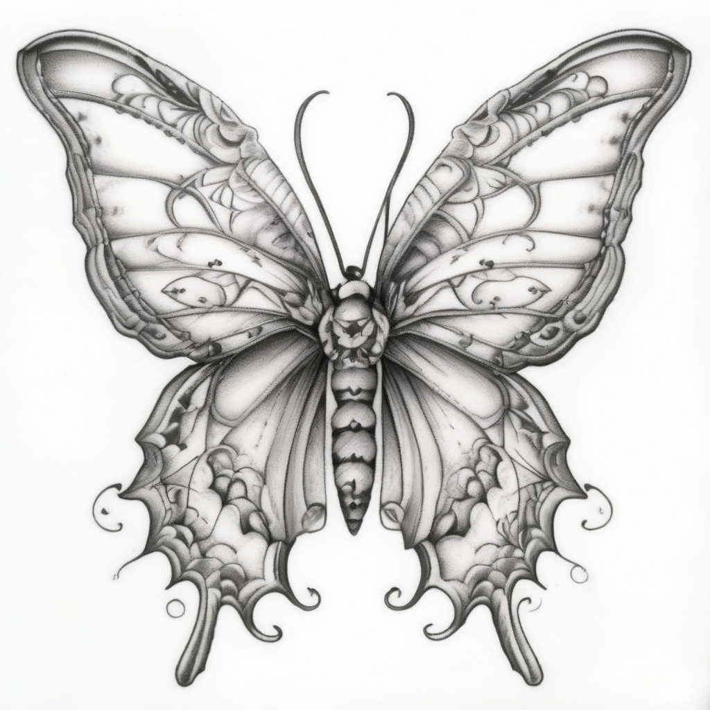 butterflyb tattoo design