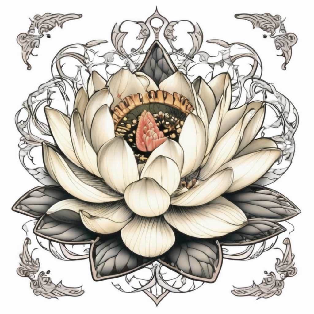 lotusb tattoo design