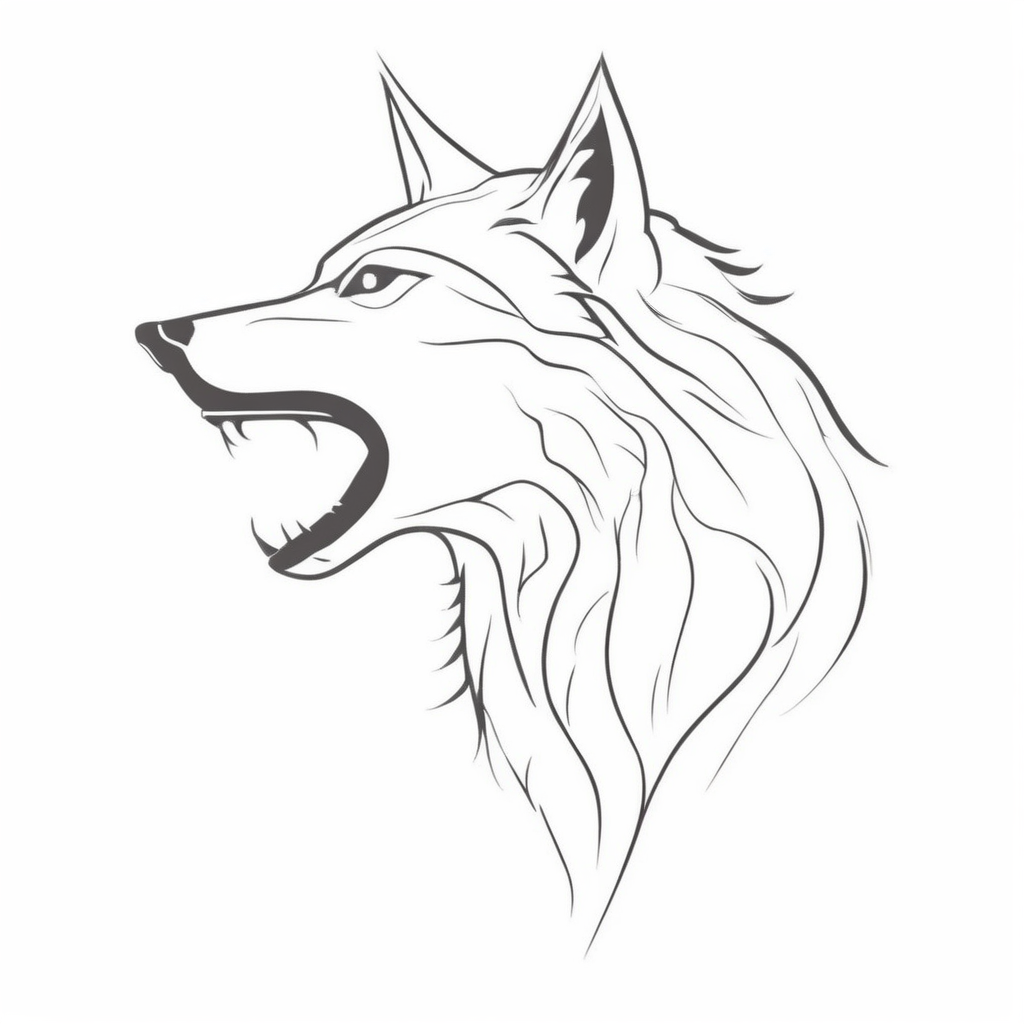 wolf tattoo design